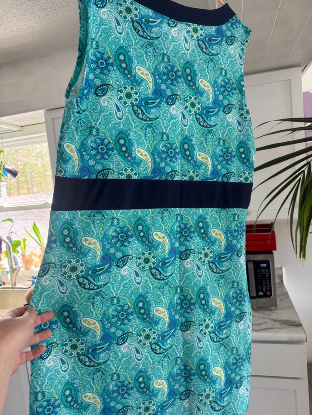 NWT Mazu Swim Paisley Mini Dress - 60s Mod Style with Pockets! - Picture 10 of 10